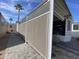 Home exterior featuring an enclosed patio offering shade and privacy at 1506 S Omaha Dr, Apache Junction, AZ 85119