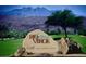 Rio Verde community entrance sign with scenic mountain backdrop and lush green golf course view at 18753 E Chinle Dr, Rio Verde, AZ 85263