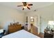 Bedroom featuring a ceiling fan, a dresser and decor at 25409 N Ranch Gate Rd, Scottsdale, AZ 85255