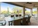 Relaxing covered patio with outdoor dining and a peaceful desert view at 25409 N Ranch Gate Rd, Scottsdale, AZ 85255