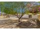 Landscaped backyard view featuring desert landscaping and a home with a sliding glass door entrance at 4436 W Morrow Dr, Glendale, AZ 85308