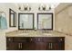 Bathroom with granite countertop and dual sink vanity, offering a luxurious and practical space at 4514 E Mazatzal Dr, Cave Creek, AZ 85331