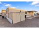 Exterior of home with shed, small patio and other amenities in a mobile home park at 535 S Alma School Rd # 60, Mesa, AZ 85210