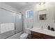 Functional bathroom with a shower-tub combination and vanity at 77 W Diamond Trl, San Tan Valley, AZ 85143