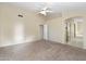 Expansive primary bedroom provides ample space, neutral tones, and a calming atmosphere at 10622 W Mohawk Ln, Peoria, AZ 85382