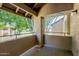 The balcony overlooks the beautiful community, providing a serene outdoor retreat at 2146 W Isabella Ave # 215, Mesa, AZ 85202