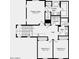Upstairs floor plan with a primary suite, bathroom, laundry, two additional bedrooms, and a hall bathroom at 3767 N 99Th Dr, Avondale, AZ 85392