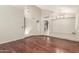 Bright and airy living room with hardwood floors, and an open floor plan at 408 E Silverwood Dr, Phoenix, AZ 85048
