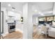 Modern kitchen featuring stainless steel appliances, white cabinetry, and open layout, perfect for cooking and entertaining at 7161 E Rancho Vista Dr # 1011, Scottsdale, AZ 85251