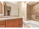 Bathroom with a vanity, toilet and shower at 9001 S 18Th Way, Phoenix, AZ 85042