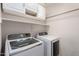Bright laundry room featuring a Samsung washer and dryer and white cabinets for ample storage space at 13408 W Mauna Loa Ln, Surprise, AZ 85379