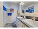 Bathroom with double sink vanity and modern fixtures at 2206 S Ellsworth Rd # 157B, Mesa, AZ 85209