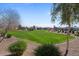 Community green space offering scenic views of surrounding homes at 2206 S Ellsworth Rd # 157B, Mesa, AZ 85209