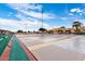 Outdoor shuffleboard court area, with multiple courts, benches, and desert landscaping under a bright sky at 2206 S Ellsworth Rd # 157B, Mesa, AZ 85209