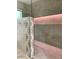 A modern shower features designer tile, a corner accent panel and recessed lighting at 3933 E Rancho Dr, Paradise Valley, AZ 85253