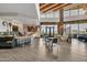 Stylish cafe area featuring modern tables, wood flooring, and a cozy ambiance at 5628 S Winchester --, Mesa, AZ 85212