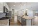 Spacious kitchen island with modern sink and open layout to the living area at 5628 S Winchester --, Mesa, AZ 85212