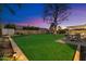 Expansive backyard with a well-manicured lawn, mature trees, and privacy landscaping, perfect for outdoor enjoyment at 623 E Winter Drive Dr, Phoenix, AZ 85020