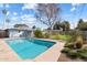 Inviting backyard pool featuring a clean, modern design and well-maintained landscaping at 623 E Winter Drive Dr, Phoenix, AZ 85020