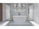 Bright bathroom with white tub, stylish tile, and dual shower rooms for a spa-like experience at 7014 E Palo Verde Ln, Paradise Valley, AZ 85253
