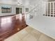 Spacious living room with hardwood floors and staircase at 17649 W Young St, Surprise, AZ 85388