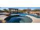 Beautiful pool and spa with tiled accents and baja step for relaxing in the sun at 2330 N Channing --, Mesa, AZ 85207