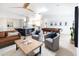 Open floor plan with kitchen, living, and game room areas, perfect for entertaining at 3726 S Juniper St, Tempe, AZ 85282