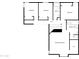 Upstairs floorplan featuring 3 bedrooms, a full bath, and a primary suite with walk-in closet at 3732 E South Fork Dr, Phoenix, AZ 85044