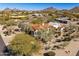 An aerial view of a private estate surrounded by desert landscaping in a mountain community at 9370 E Calle De Las Brisas --, Scottsdale, AZ 85255