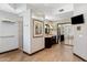 Open bathroom layout with walk-in shower, dual vanities, and a view into the toilet room at 9370 E Calle De Las Brisas --, Scottsdale, AZ 85255
