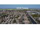 Community aerial view featuring many homes and the US 60 Freeway at 26 S Tiago Dr, Gilbert, AZ 85233