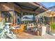 Outdoor living area with comfortable seating and shade, perfect for relaxation at 34460 N 79Th Way, Scottsdale, AZ 85266