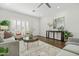 Inviting living room featuring recessed lighting, sleek furniture, and tasteful decor at 3456 E Joseph Way, Gilbert, AZ 85295