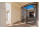 Private gated entry with views of garage and courtyard at 3706 E Ravenswood Dr, Gilbert, AZ 85298