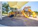 The community playground is a fun place for of all ages with slides, climbers, and more at 3706 E Ravenswood Dr, Gilbert, AZ 85298