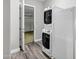 A white laundry room provides a side-by-side washer and dryer at 3930 E Enrose St, Mesa, AZ 85205