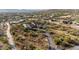 Aerial view of the estate showcasing its peaceful desert setting and private driveway at 44434 N 20Th St, New River, AZ 85087