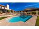 Stunning pool area with a covered patio, set in a beautiful backyard at 44434 N 20Th St, New River, AZ 85087