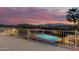 Elevated view of a stunning pool area at dusk at 44434 N 20Th St, New River, AZ 85087