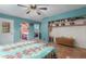Large bedroom featuring tile flooring, ample storage, and unique decor at 508 N Sierra Vista Dr, Wickenburg, AZ 85390