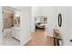 Hallway featuring bathroom to the left and main bedroom to the right at 6408 E Marilyn Rd, Scottsdale, AZ 85254