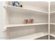 Walk-in pantry with white shelves, providing ample storage space for kitchen essentials at 11674 E Yeager Cyn, Gold Canyon, AZ 85118