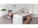 Bright, open kitchen overlooking the living area, featuring modern appliances and a large, functional island at 4514 N 8Th Pl, Phoenix, AZ 85014