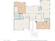 Detailed floor plan showcasing the layout of the home including bedrooms, bathrooms, and living spaces at 5323 W Rose Garden Ln, Glendale, AZ 85308