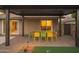 Outdoor patio with stylish dining set, featuring sleek design with easy access from the house at 8740 E Mulberry St, Scottsdale, AZ 85251