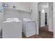 Convenient laundry room with washer and dryer at 17193 N Rosemont St, Maricopa, AZ 85138