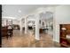 Open concept living area with modern architecture, a full kitchen, and easy access to the pool at 5641 E Aster Dr, Scottsdale, AZ 85254