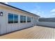 Well-designed exterior deck features modern lighting and windows with views at 2312 N Raven --, Mesa, AZ 85207