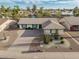 Bird's eye view of home features desert landscaping, wide driveway, and cozy street at 4401 E Walatowa St, Phoenix, AZ 85044