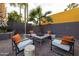 Stylish outdoor space with a fire pit, seating, and a gravel area for relaxation at 59 W Cypress St, Phoenix, AZ 85003